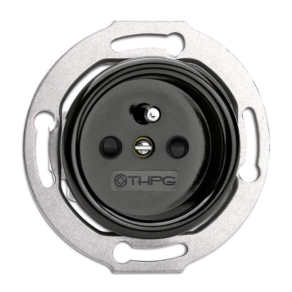 THPG - Outlet french 16А bakelite black 175833