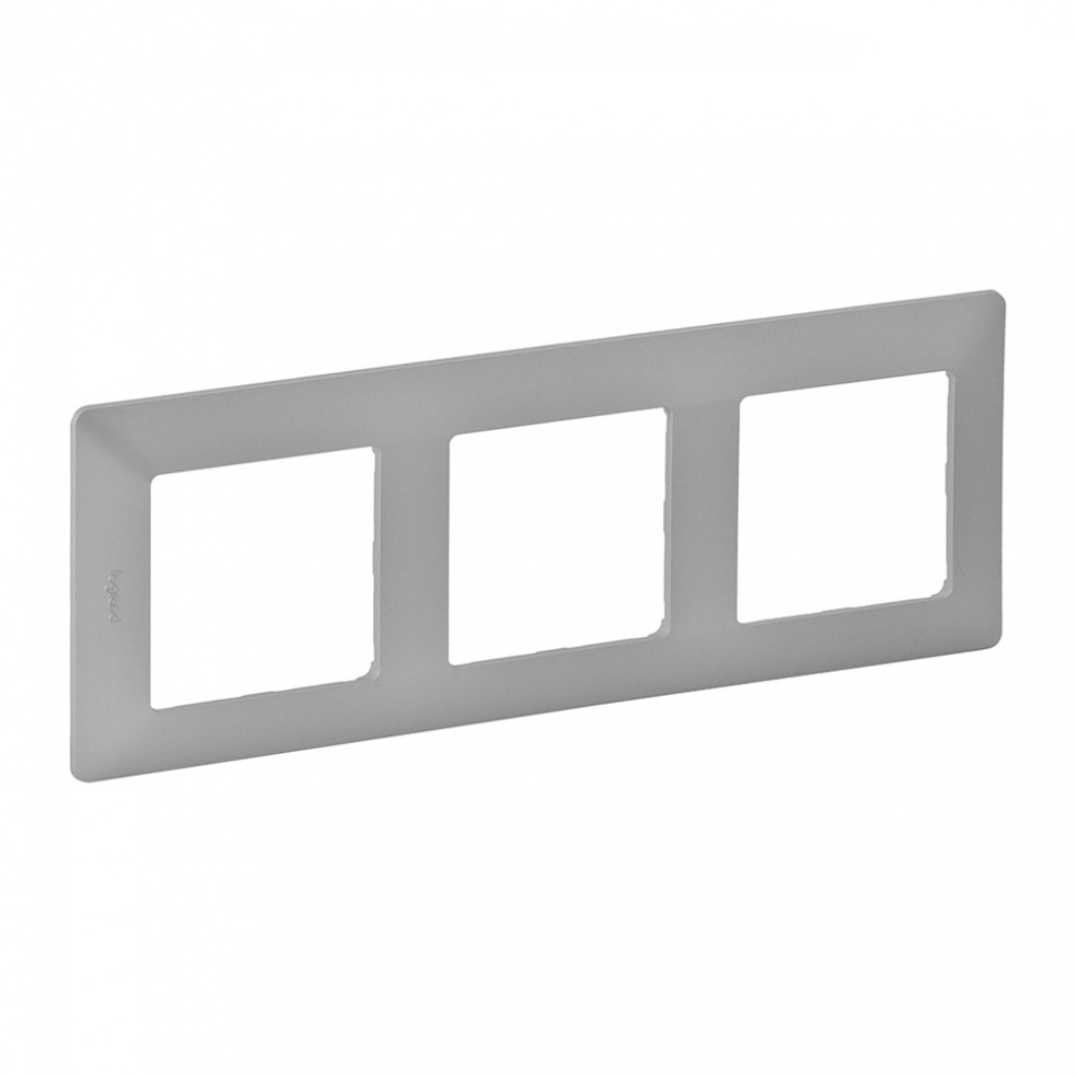 LEGRAND - 7 541 33 Plate Valena Life - 3 gang - aluminium