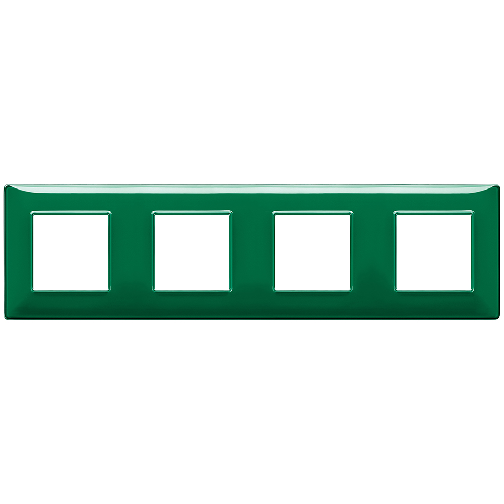 VIMAR - 14669.47 - Plate 8M (2+2+2+2) 71mm Reflex emerald