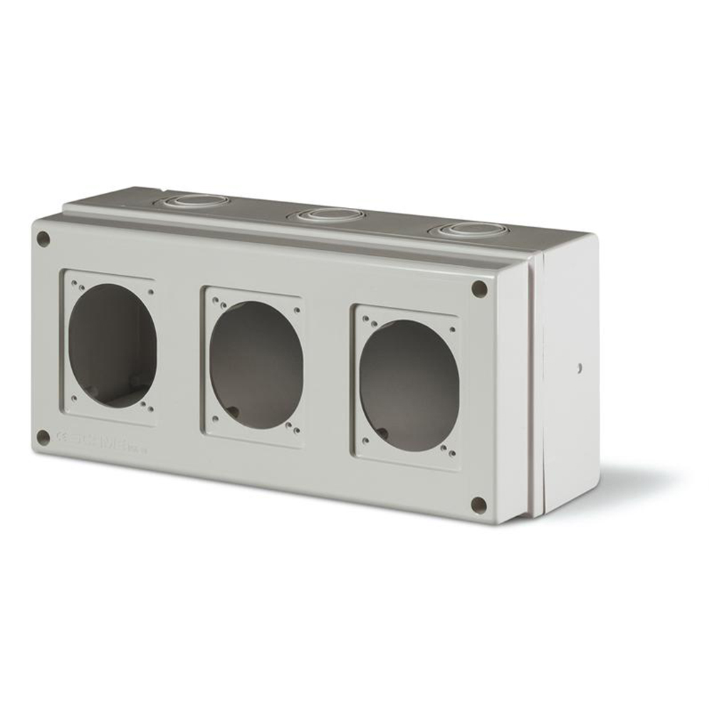 SCAME - Табло за индустриални контакти IP66, UV, PG и М вход, серия Domino (3х16A или 32A)  672.1300