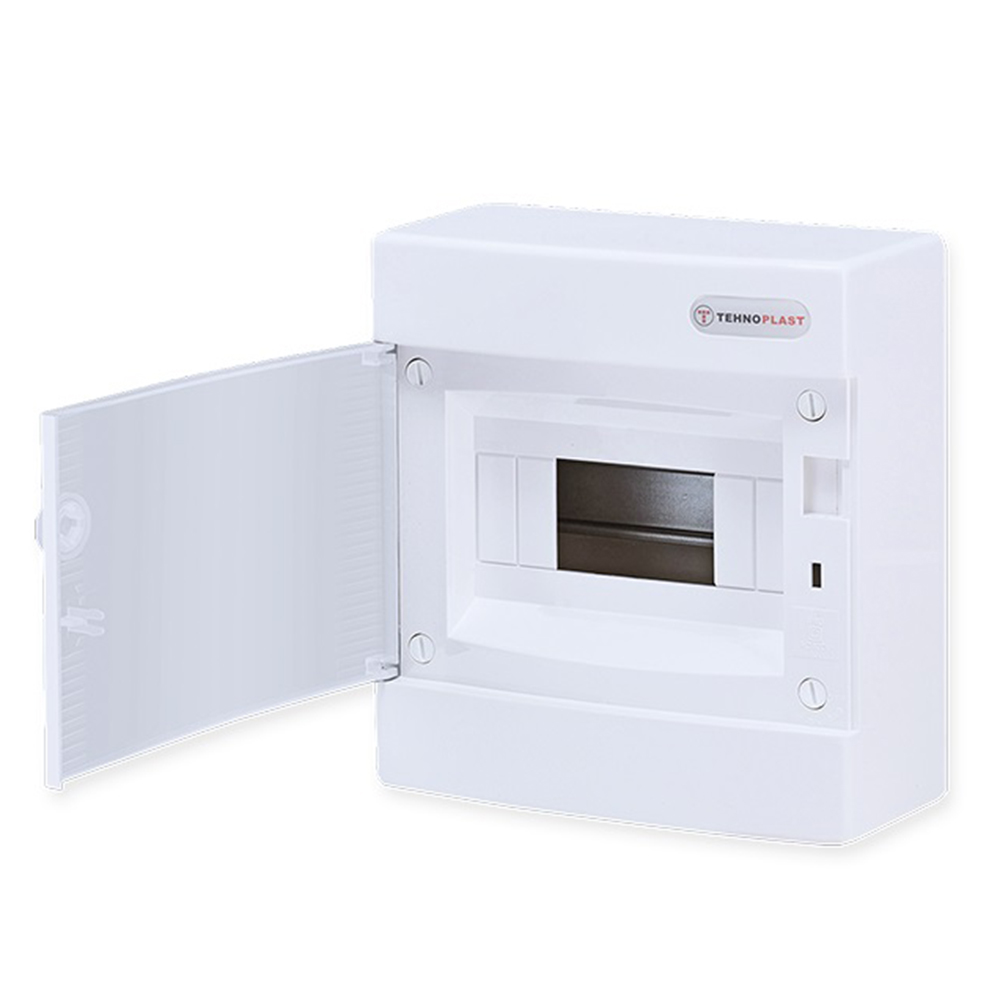 ACA LIGHTING - SURFACE MOUNTING 8 MODULES 1 ROW WHITE DOOR 282N8CW