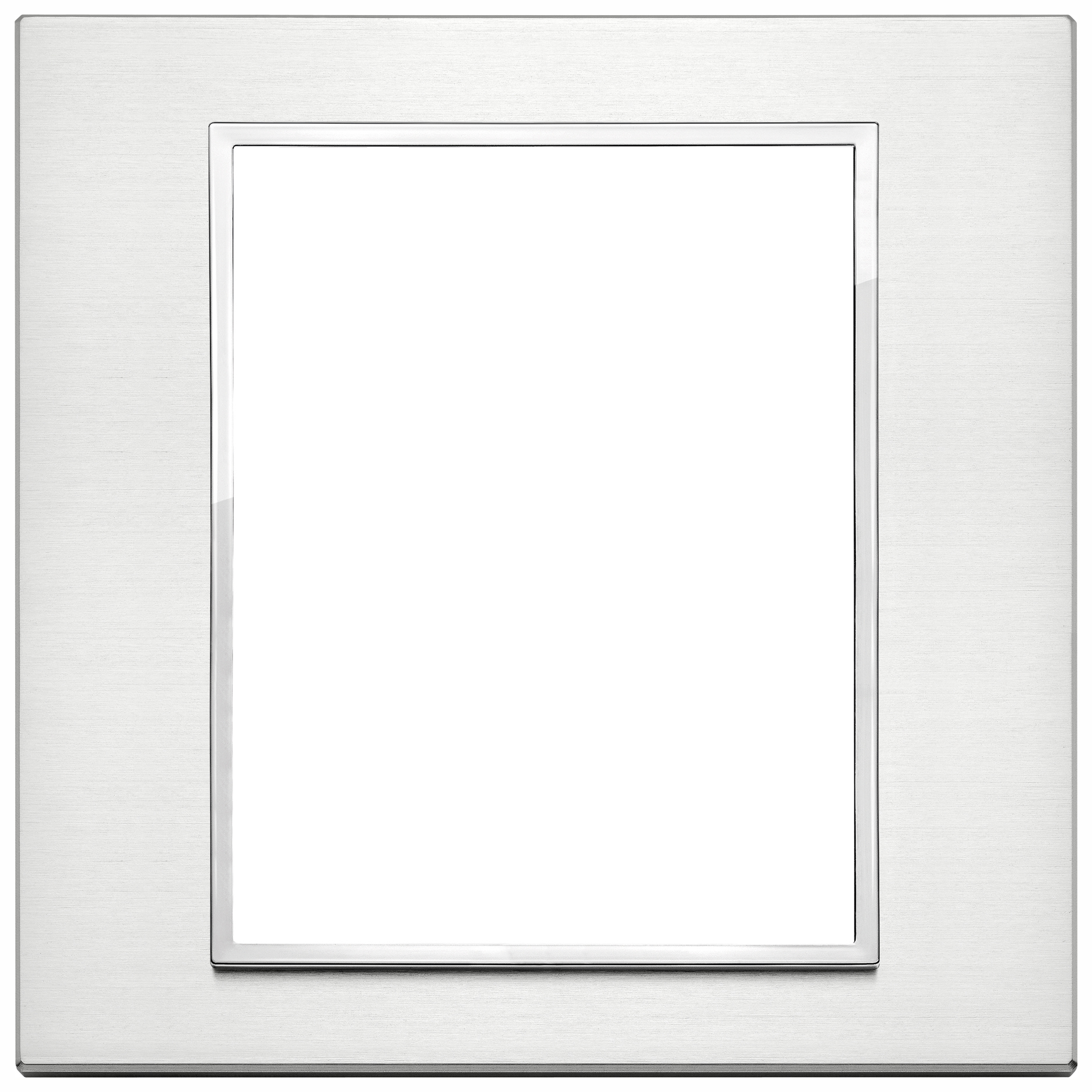VIMAR - 21668.01 - Eikon EVO 8(4+4)M рамка италиански стандарт brilliant aluminium