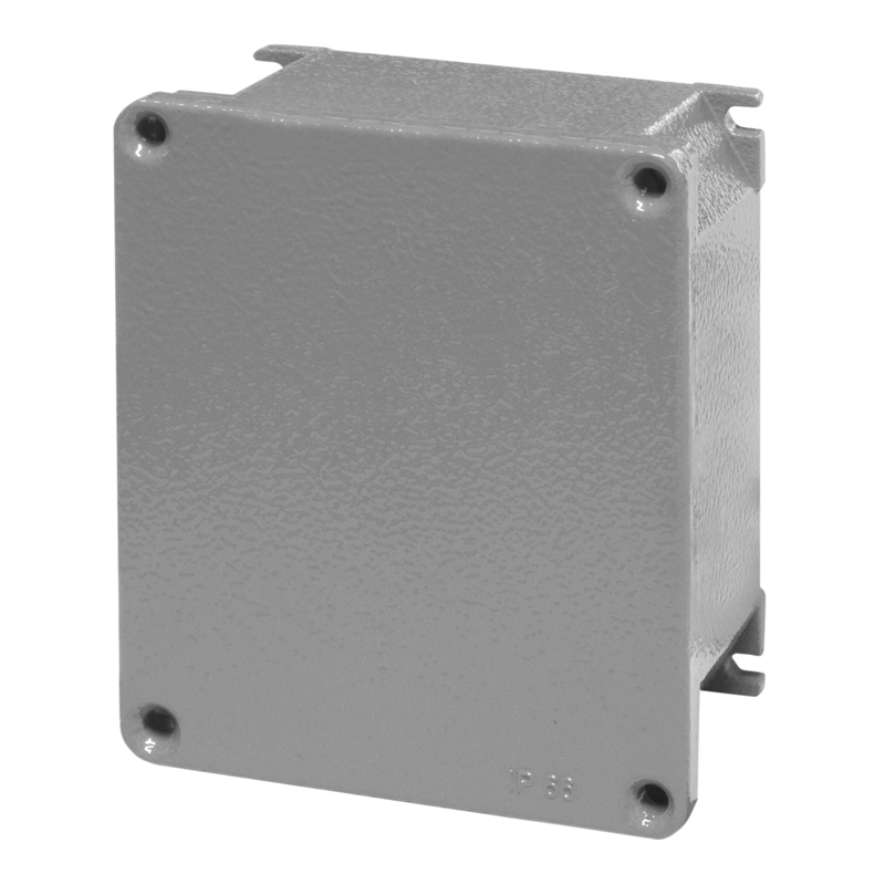 SCAME - Взривозащитена кутия Alubox ЕX 192х168х80мм IP66, плътни стени, Зона 2/22, UV 653.9003