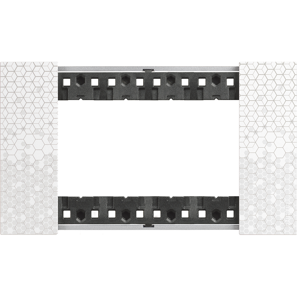 BTICINO - KA4804MW 4 modules Living Now Plate - pixel - material: pixel effect