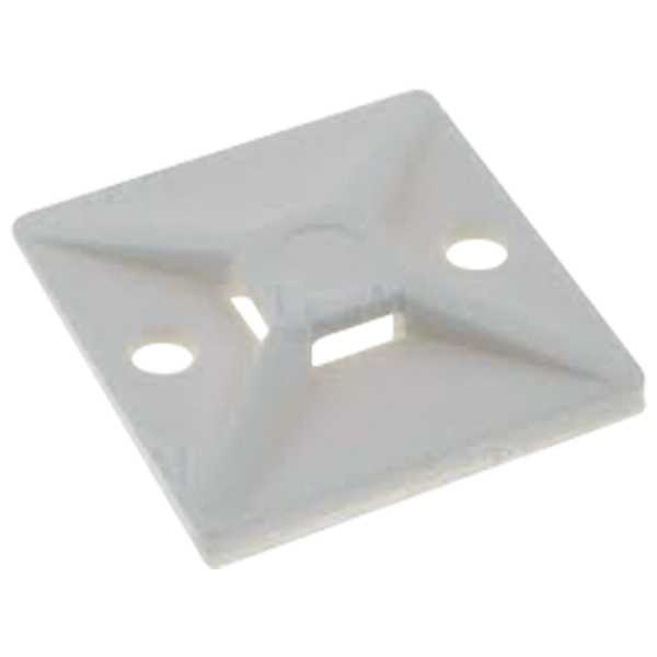 ELMARK - SELF-ADHESIVE BASE FOR CABLE TIES MT-25 WHITE (100PCS IN PACKAGE) 500041