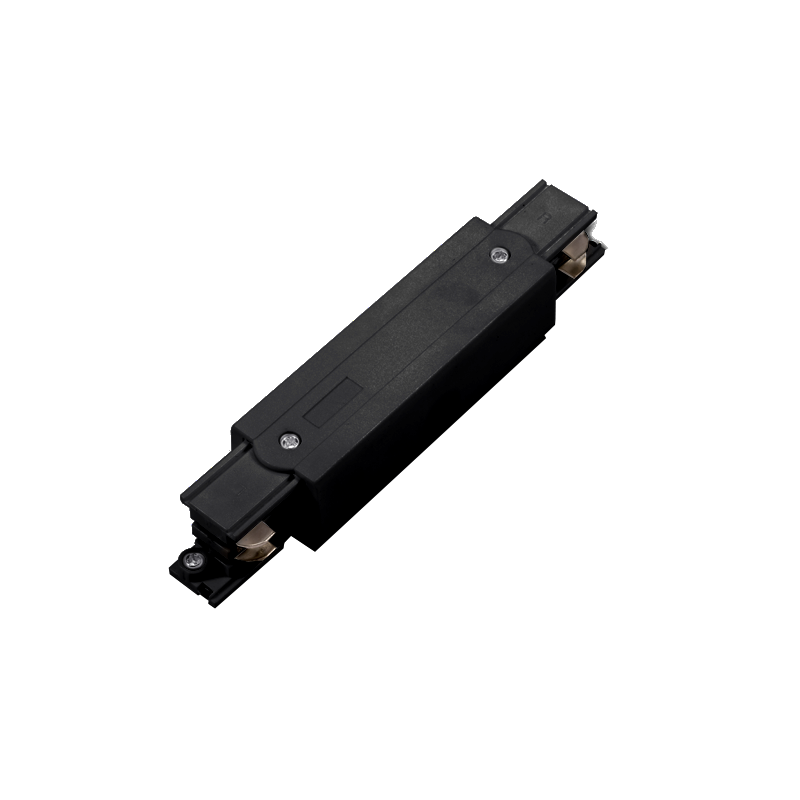 ACA LIGHTING - Straight power supply for three phase track black 4ATIB