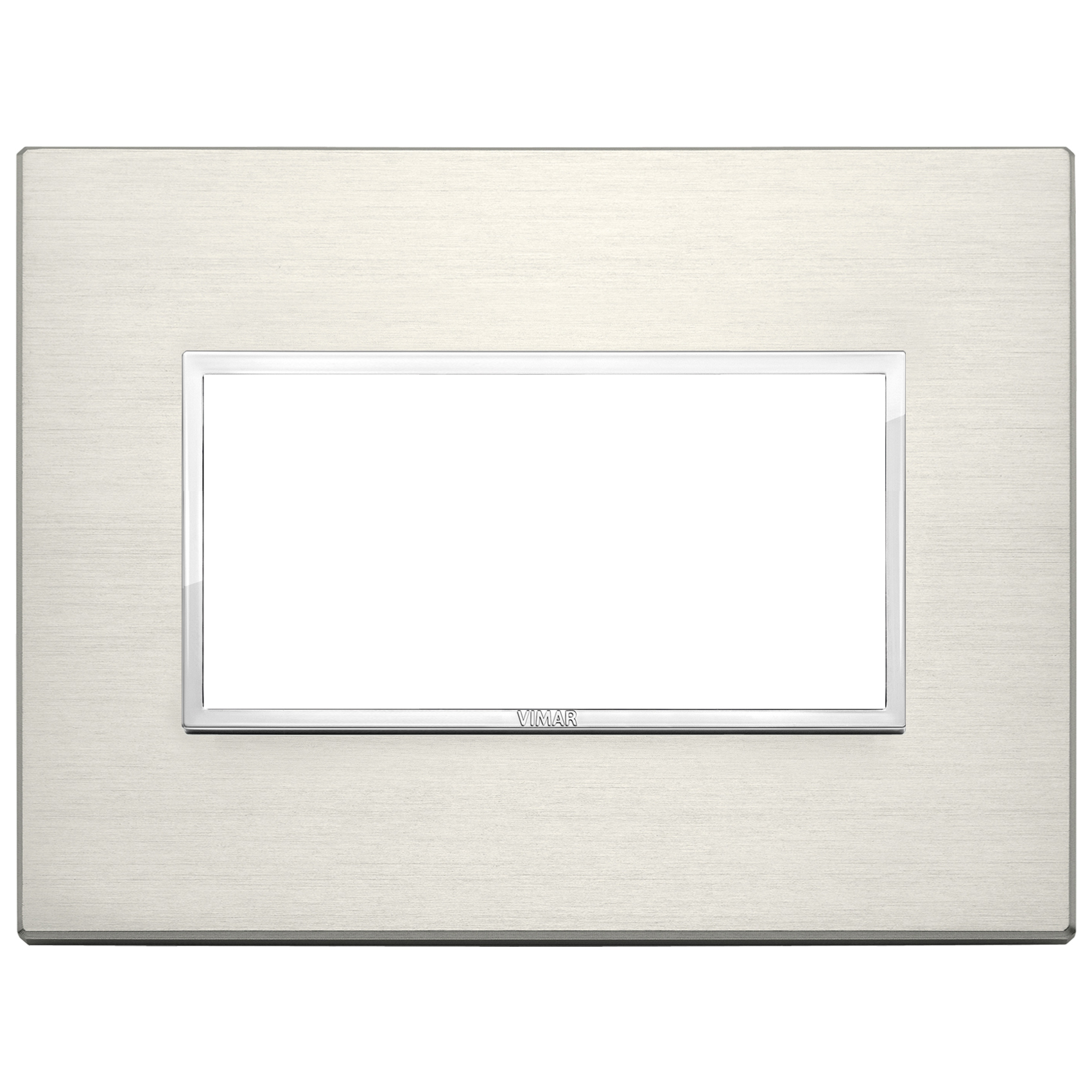 VIMAR - 21654.08 - Plate 4M aluminium titanium