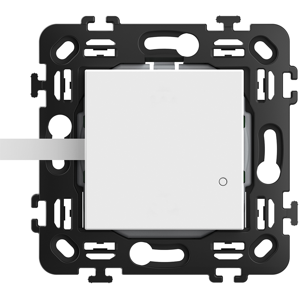 BTICINO - RW4003CW Smart WIRELESS switch with 2 mod. bearing frame color White Classia Bticino with Netatmo