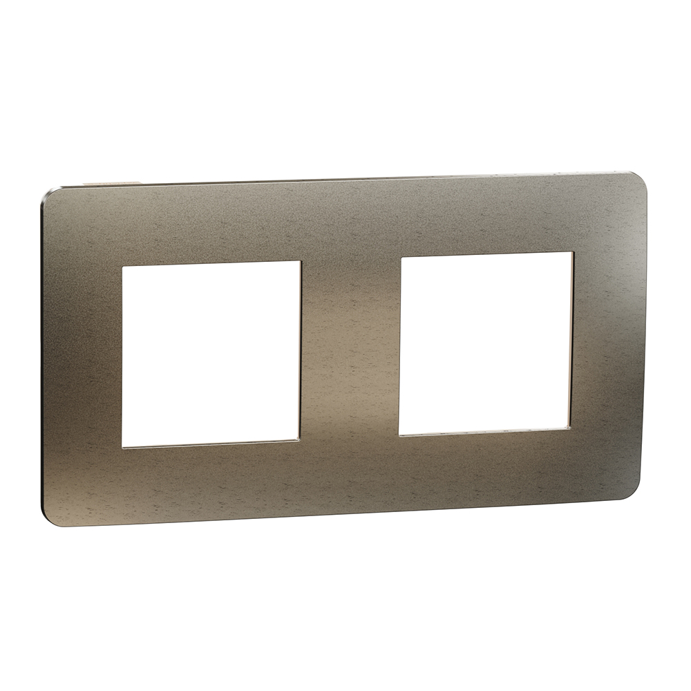 SCHNEIDER ELECTRIC - NU280451М cover frame - 2 gangs - 2 x 2 modules - bronze/ ivory mirror surface
