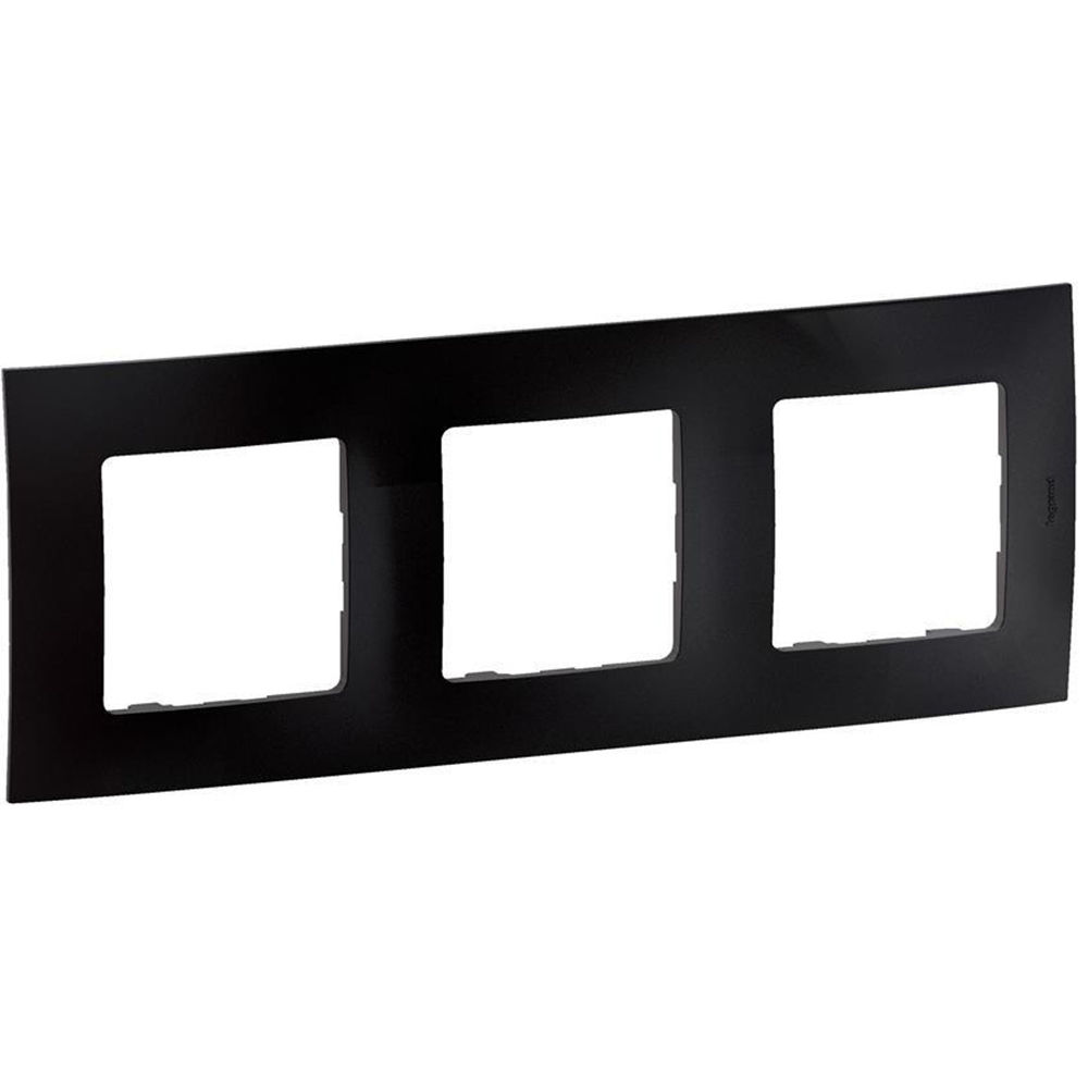 LEGRAND - Тройна рамка Niloe New черна - NP113BK