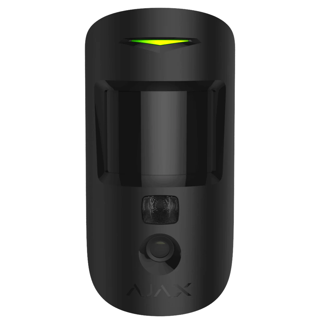 AJAX - Wireless PIR motion sensor with visual verification, 89°, range 12m @ h=2.4m, IP50, black, MotionCam 38191.23.BL1