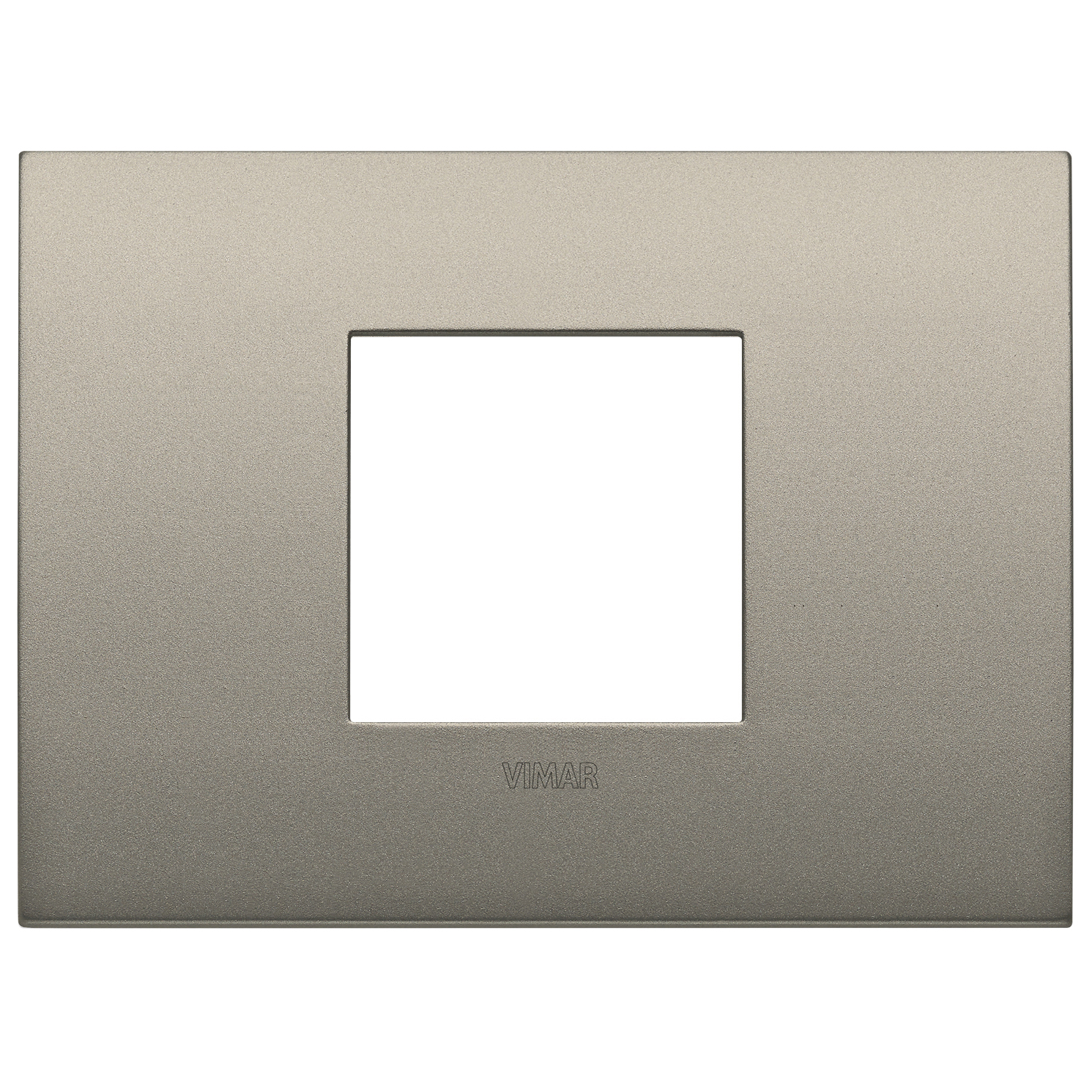 VIMAR - 19652.13 - Classic plate 2centrM metal matt champag