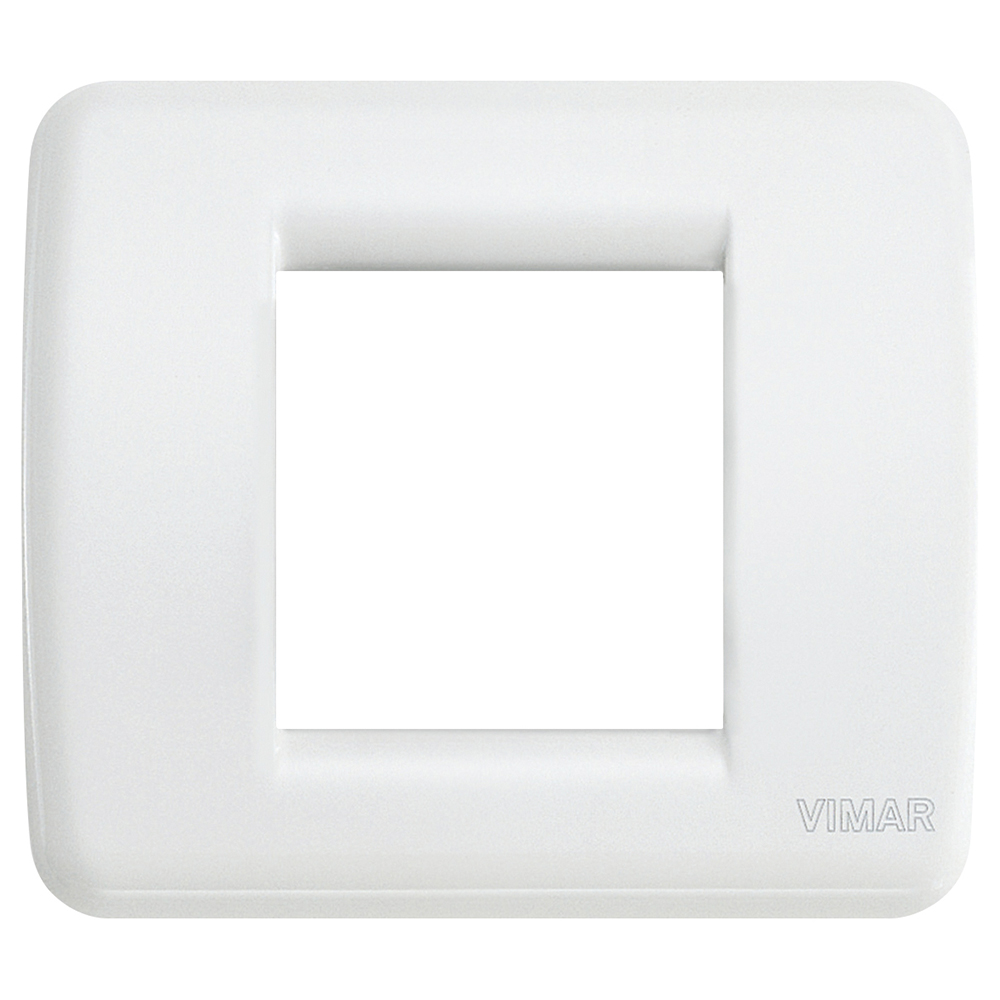 VIMAR - 17098.01 - Rondò plate 1-2M techn. bright white