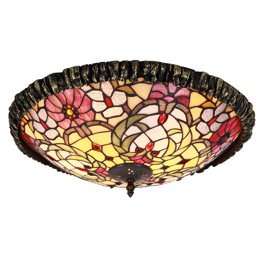 Rabalux Mirella Tischleuchte – Tiffany-Glas In Bronze, 35 Cm Hoch, E14 Fassung
