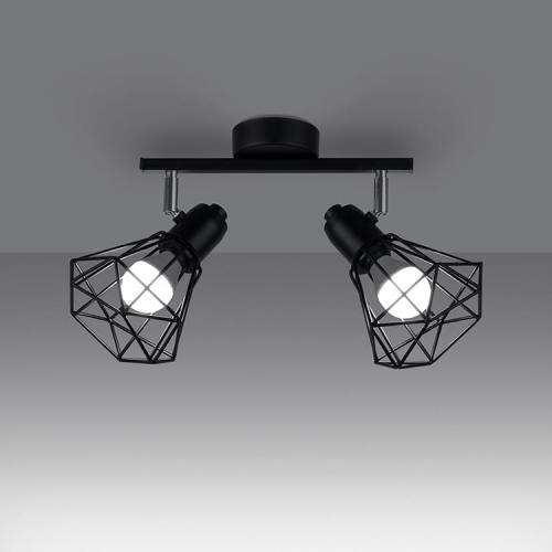SOLLUX - Ceiling lamp ARTEMIS 2 black SL.1106