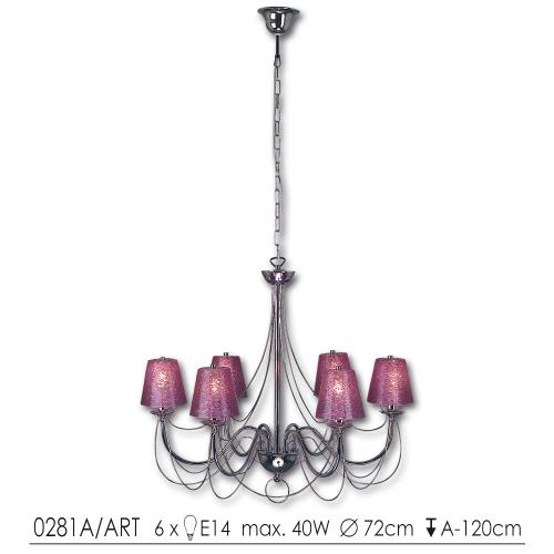 LIS LIGHTING - Retro Art 0281 H29 silver