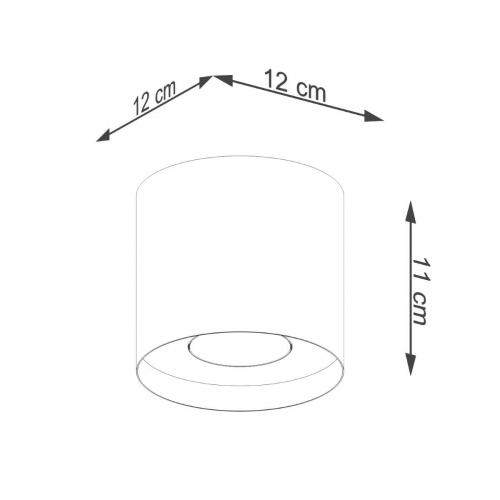 SOLLUX -  Ceiling lamp MIKA  SL.1282 grey GU10 10W