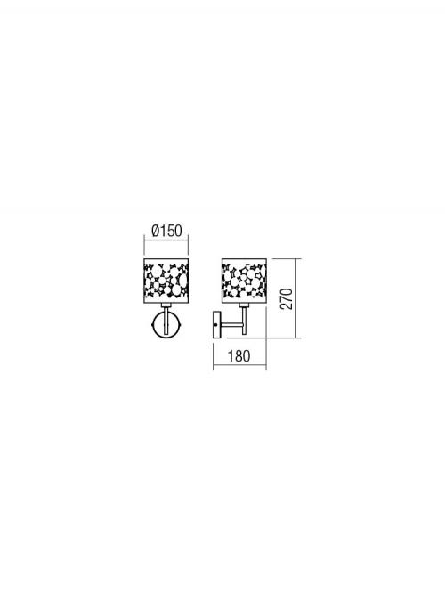 SMARTER - аплик  MELIA  01-2137  E14, 28W