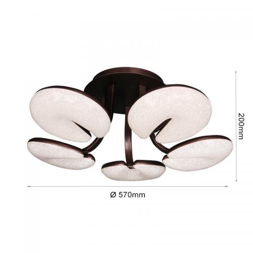 2R - LED ПОЛИЛЕЙ 8593/5 230V 50W	 3000/4000/6000K Ø570