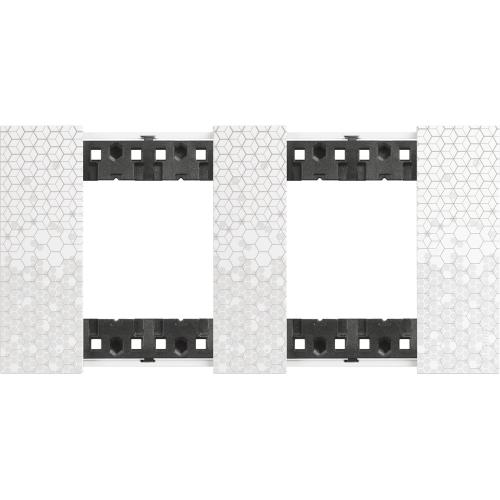 BTICINO - KA4802M2MW 2+2 modules Living Now cover plate - pixel