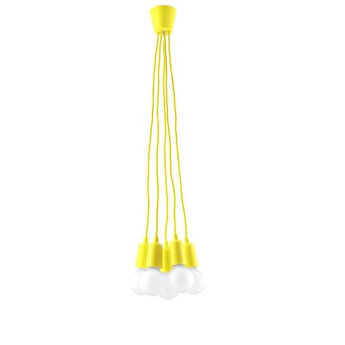 SOLLUX - pendant lamp  DIEGO 5 yellow  SL.0580