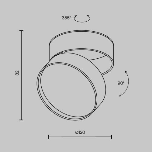MAYTONI - Ceiling Lamp Onda C024CL-L18B4K