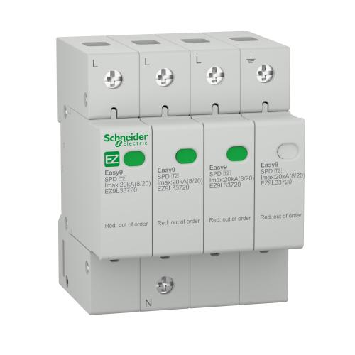 SCHNEIDER ELECTRIC - Cathodic arrester Easy9 3P+N 230V 20kA EZ9L33720