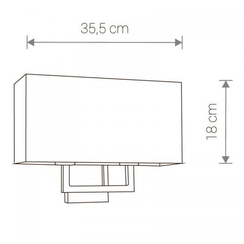 NOWODVORSKI - Wall luminaire  HOTEL 4731 • 2 х 60 W • E27 • IP20