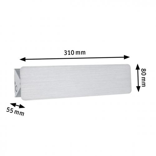 PAULMANN - LED Wall lamp  79513  KATLA ⚡ 2700K ⚡ 340lm ⚡ 230V ⚡ 7W ✴ Brushed aluminum