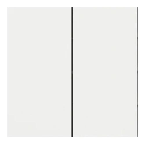 Ekinex - Face plate for 2 buttons vertical 30x60 Linea71 Fenix White - EK-T2R-FBM