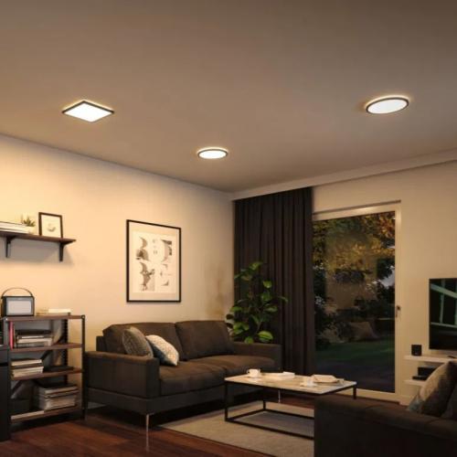 PAULMANN - LED Панел 70998  LED Panel Atria Shine Backlight rund 293mm◾ 16W◾ 1600lm ◾3000K✴Черен