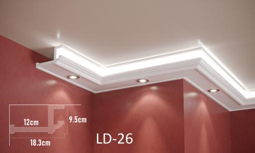 ADORN - Led strips profil LD-26 2m 18.3/9.5/12 cm