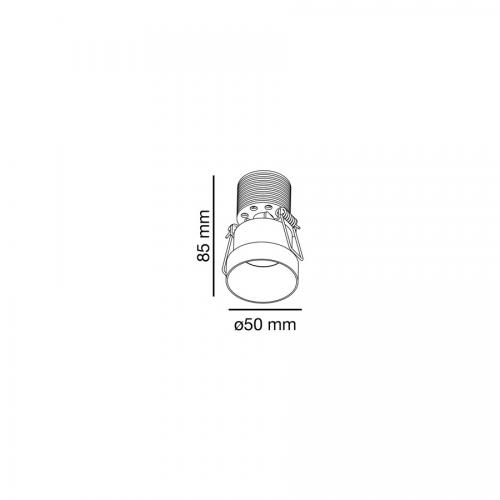 FARO - LED Луна за вграждане BOW LED 02150101