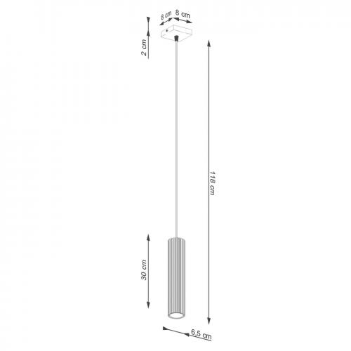 SOLLUX - Пендел зелен KARBON 10W GU10 IP20 SL.1611