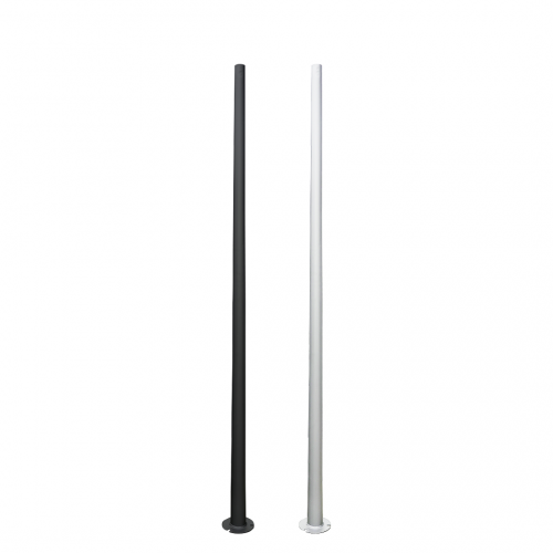 2R - Pole AVANGARD 2m FL 3x12 black Galvanized + paint steel