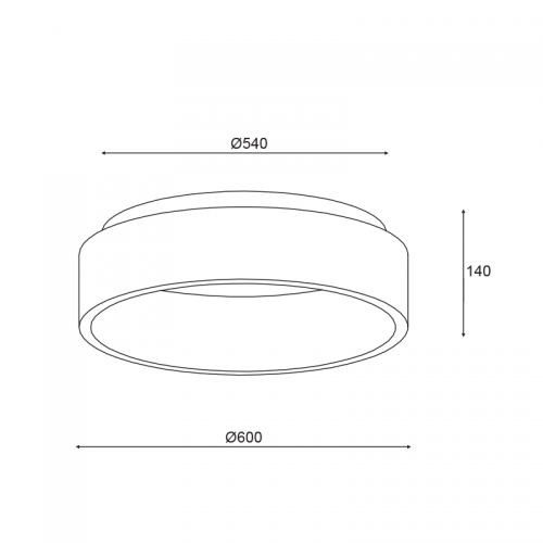 ACA LIGHTING - LED Плафон BR81LEDC60BK / D**