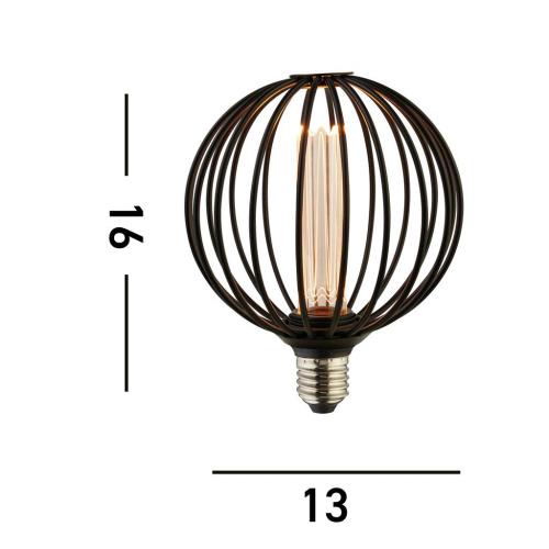 SEARCHLIGHT - Decorative lamp   16004BK   Globe⚡LED 3.5W⚡E27⚡120 LM⚡1800K