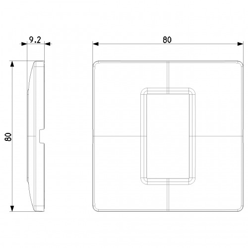 VIMAR - 14641.71 - Plate 1M metal Silver