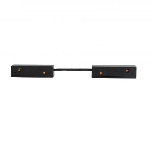 NOVA LUCE - Magnetic track connector L:10, W:1.75, H:1.1 cm.   9560012  Ultra Slim Magnetic-Connector ✴ Black