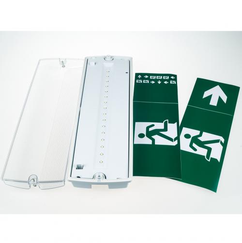 V-TAC - 3W Евакуационно Тяло Стенно Бяла Светлина влагозащитено IP65 SKU 8096 VT-523 