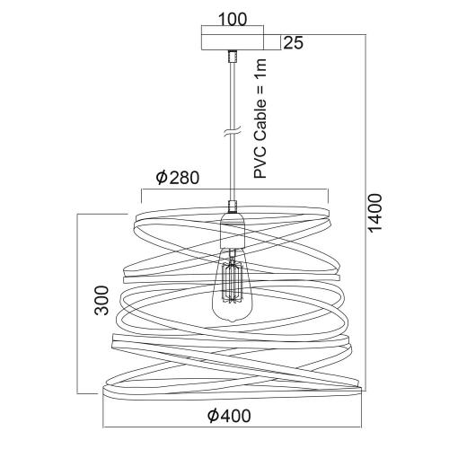 ACA LIGHTING -  Avantgarde  KS153840PB