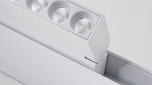POLARIS LIGHTING - Магнитен спот бял 12W  80lm/W 960lm 3000K 24° 48V DARKLIGHT AJ DALI 23mm за шина PL1030W