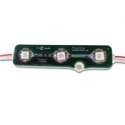 V-TAC - LED Module 3SMD Chips SMD5050 Green IP65 SKU: 5119 VT-50503