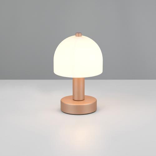 TRIO - Нощна лампа Ø12 h19cm GLENN R51961065 1x E14 10W кафе