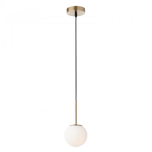 SMARTER - Pendant NIVA 01-2623 mat golden, opal E14 28W
