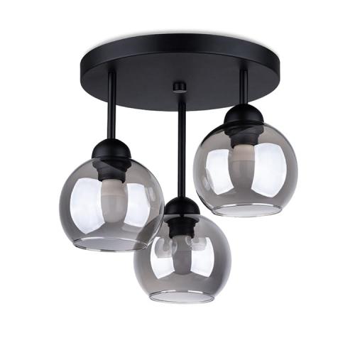 SOLLUX - Спот ALINO 3 черен  SL.1140 E27, 3x60W, 3x15W LED
