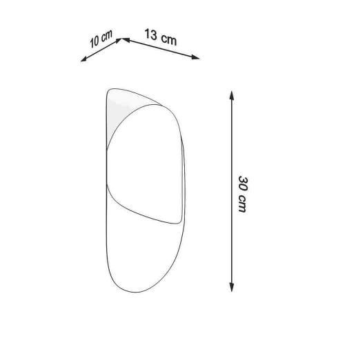 SOLLUX - Wall lamp TEAR white SL.1062