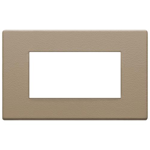 VIMAR - 22654.21 - Plate 4M leather Savannah