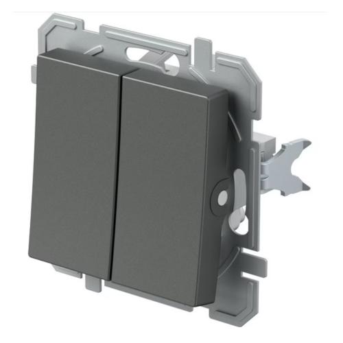TEM - Double button color Anthracite Logiq SQ51ATXO