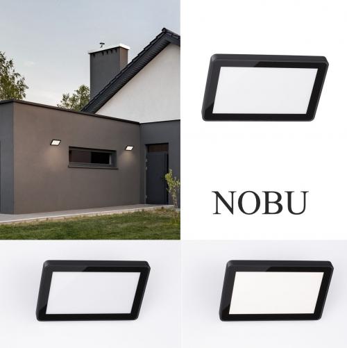 NOVA LUCE - Moisture-proof Wall lamp  L:19.3, W:4.7, H:12.7 cm.  9060206   NOBU ⚡ LED 15W ⚡ 496.9Lm ⚡3000К ⚡ 220-240V ⚡ IP65 ✴ Sandy Black